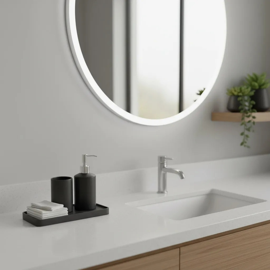 Lavabo hijyen seti kurulumu için gerekli ürünleri gösteren bir resim.