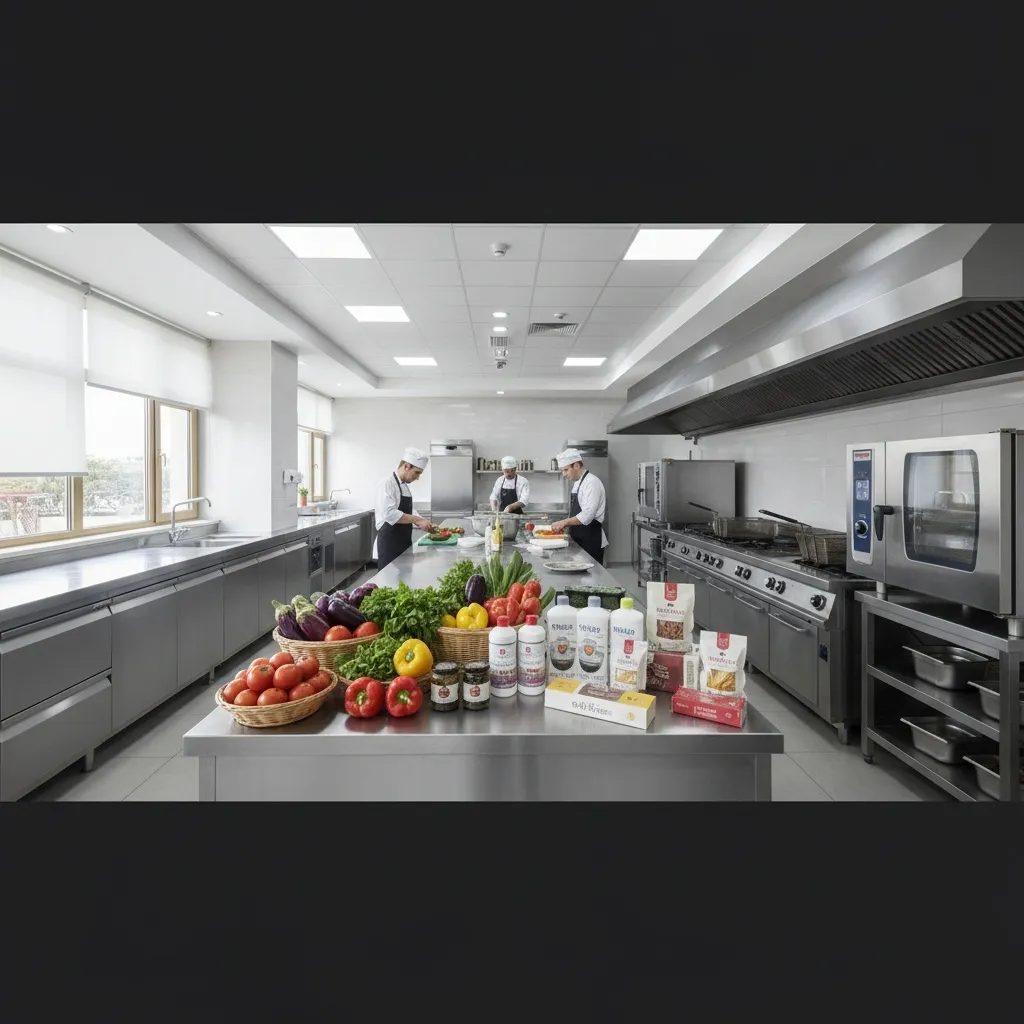 Yerköy'deki otel ve restoranlar için tedarik süreçlerini gösteren bir görsel.